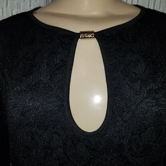 Vfshow Womens Floral Lace Keyhole Front Ruffle Bell Sleeve Formal Evening Large - Picture 7 of 14